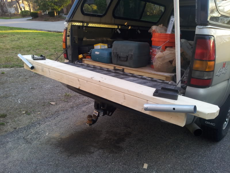 Easy on/off homemade downrigger transom board - Tackle and