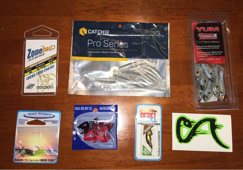 Trout Mystery Tackle Box contents for June - Tackle and