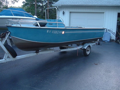 1977 Duranautic Ranger 16 Center Console/1975 Shoreline Trailer $750.00 ...