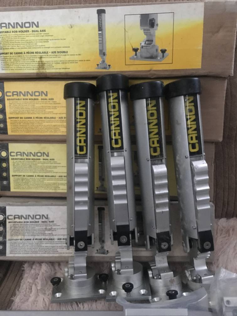 8 Cannon dual axis rod holders - Classifieds - Buy, Sell, Trade or Rent -  Lake Ontario United - Lake Ontario's Largest Fishing & Hunting Community -  New York and Ontario Canada
