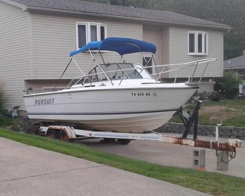 1985 Pursuit 2000 with tandem $4500 - Boats for Sale - Lake Ontario ...