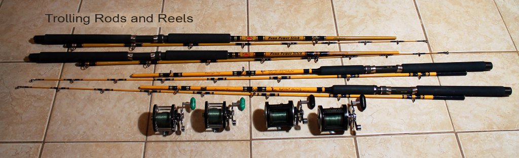 Police Auctions Canada - Lot of (4) Fishing Rods and (1) Reel