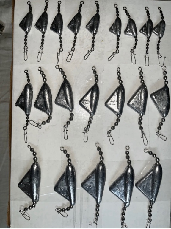 Huge Keel Weights Lot. 3/8oz(4), 1/2oz(5),1oz(1),1 1/2oz(6),2oz(5) w/Bead  chain - Classifieds - Buy, Sell, Trade or Rent - Lake Ontario United - Lake  Ontario's Largest Fishing & Hunting Community - New York